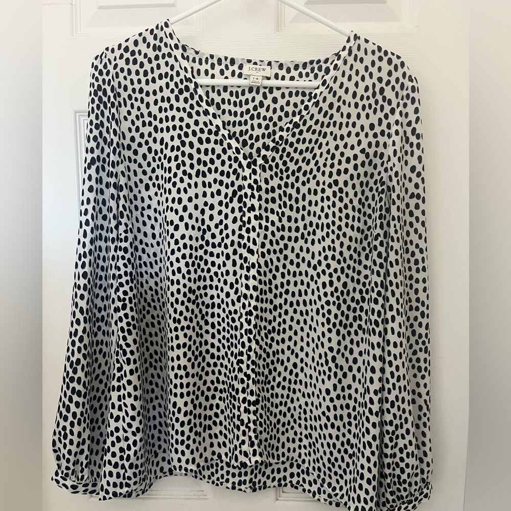 JCrew Sheer Blouse - size 14